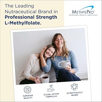 MethylPro Cofactors + L-Methylfolate 5 mg - Supports a Healthy Mindset - Vitamins B6, B12 & Magnesium - Active Folate for Methylation Support & Biochemical Reactions - 30 Servings - 30 Capsules