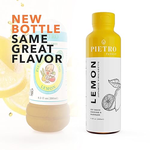 Miniatura 3 de Aderezo de Limón Pietro Dressing, 9.3 oz. - Marinada Natural y Deliciosa para Verduras, Ensaladas de Pasta, Pollo, Carne de Res, Cerdo, Mariscos -