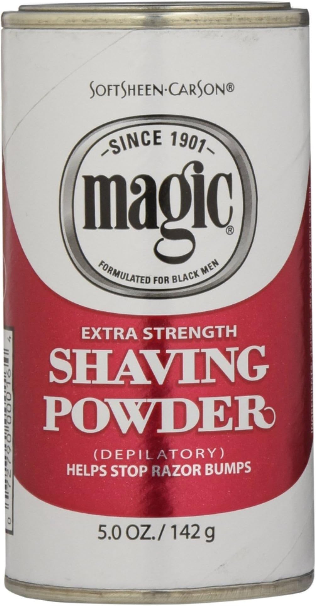Magic Shaving Powder Red Extra Strength 5 oz (Pack of 5)[Amazon-developed Certification] Compact by Design