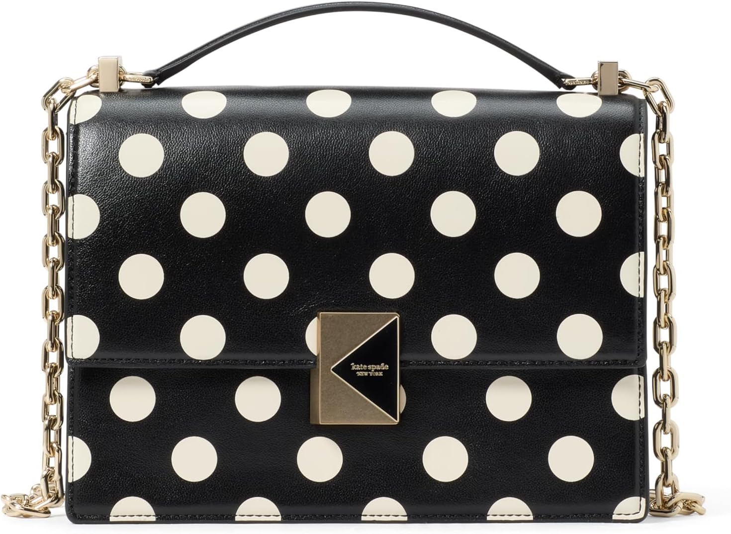 kate spade new york Women's Deco Leather Flap Chain Crossbody