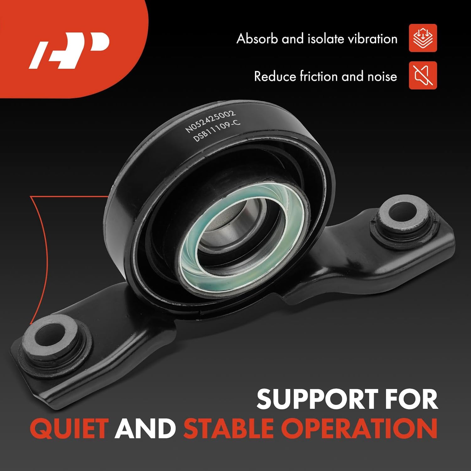 A-Premium Rear Drive Shaft Center Support Bearing Driveshaft Carrier Bearing Compatible with Subaru Impreza 2002-2005 2.5L, Legacy 1995-1999 2.2L, Replace# 27111AE09A, 27111AE09B