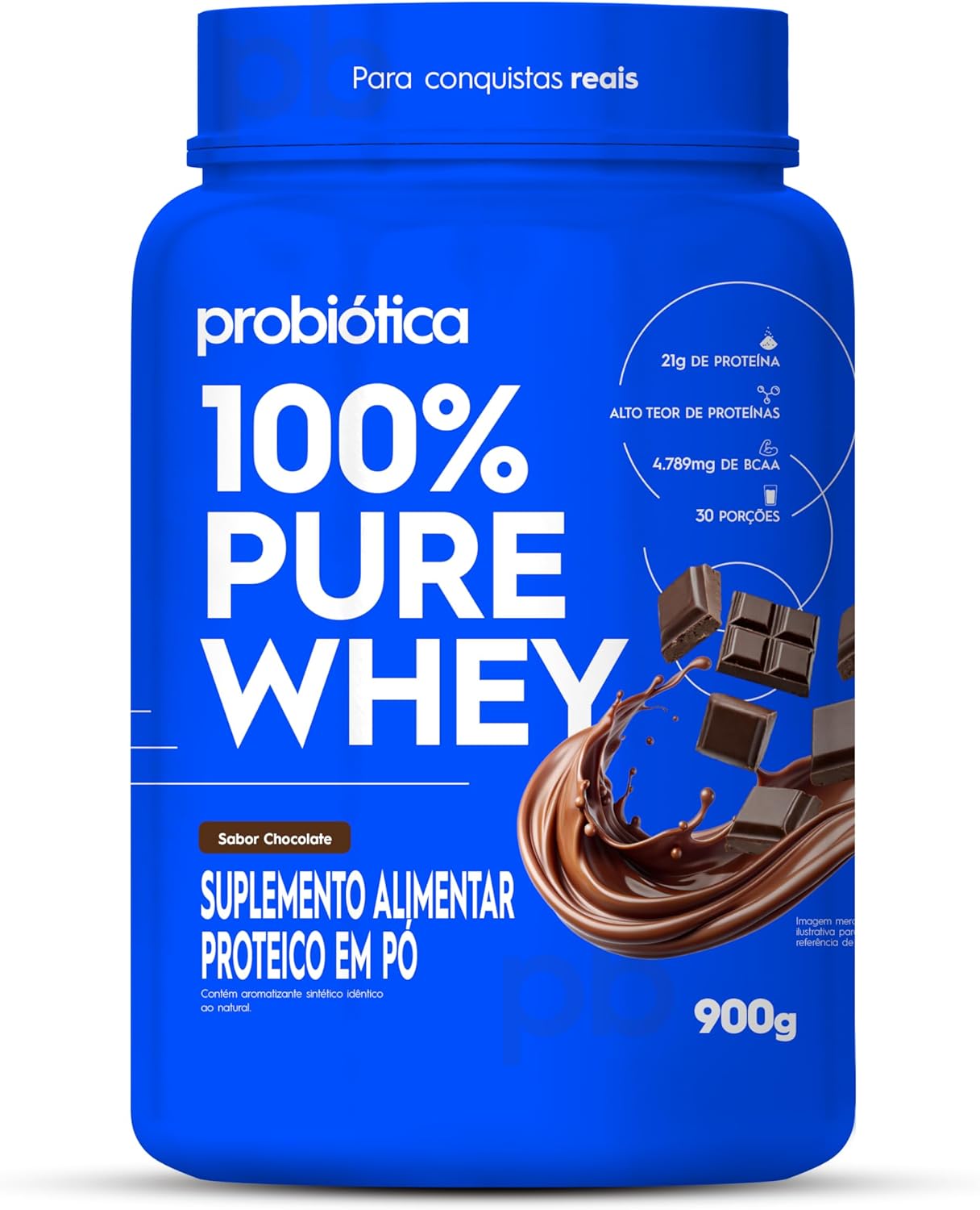 Probiótica 100% Pure Whey Nova Fórmula - 900G