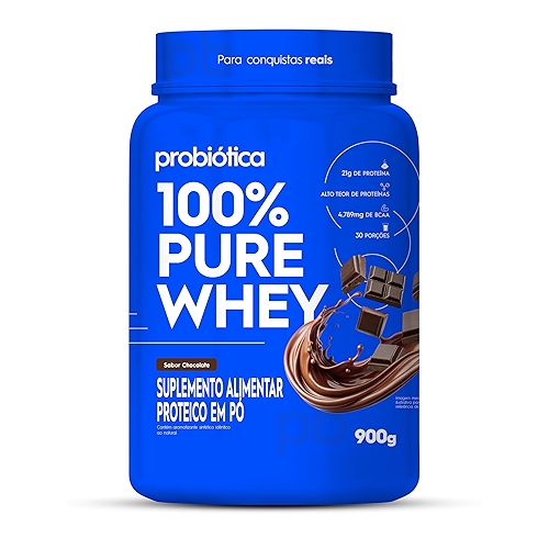 100% Pure Whey (900g), Chocolate, Probiótica 100% Pure Whey (900g), Chocolate, Probiótica