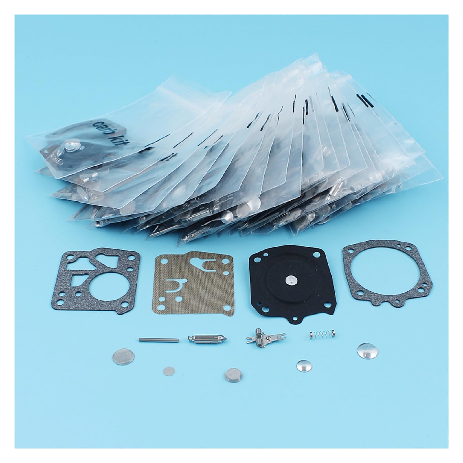 Kit de reparación diafragma carburador 20 piezas for Husqvarna 61 66 266 268 272 281 for motosierra Jonsered 625 630 670 for Tillotson RK-23HS