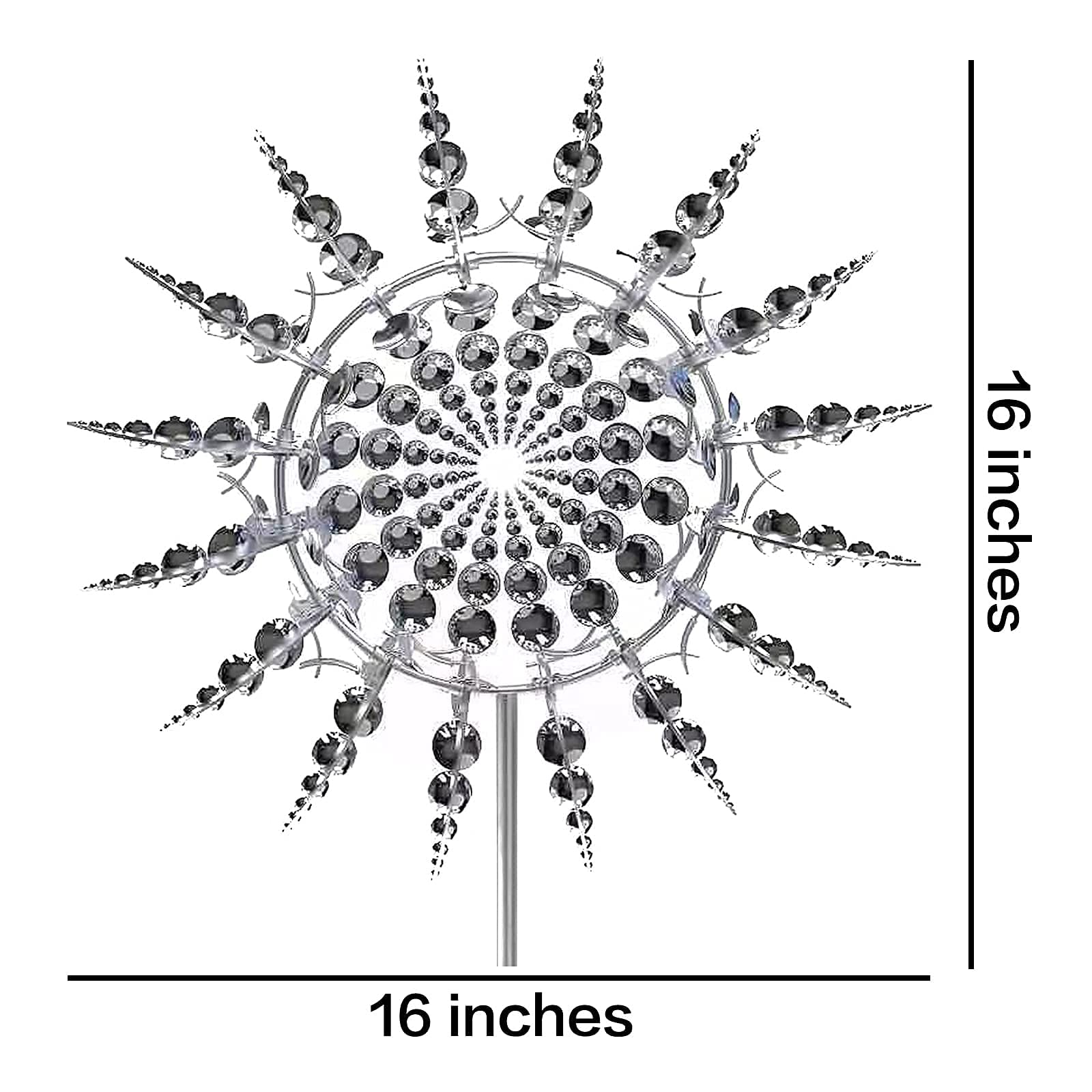 Buy Unique and Magical Metal Windmill, 3D Wind Powered Sculpture, Metal Wind Spinner