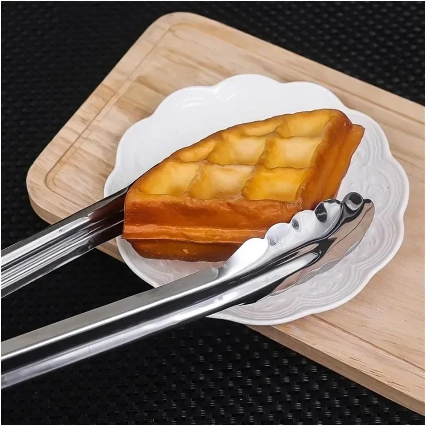 Pinzas de Cocina de Acero Inoxidable, 5 Piezas, Antideslizantes, de Acero Inoxidable, Pinzas para Alimentos, Parrilla, Carne, Pan, Clip para Servir, Barbacoa, Buffet, Abrazadera, Accesorios