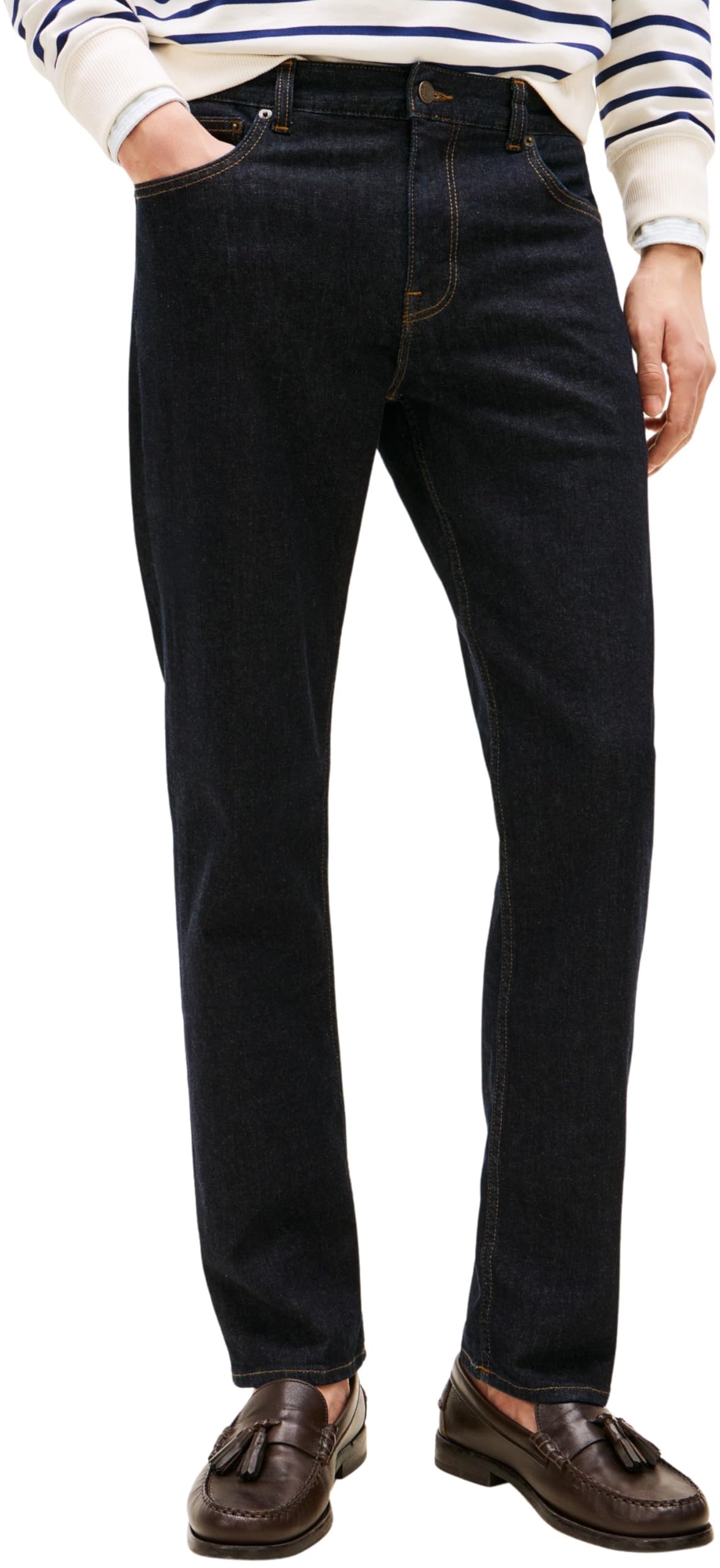 Tommy Hilfiger Herren Jeans Hose Straight Denton Mid Rise