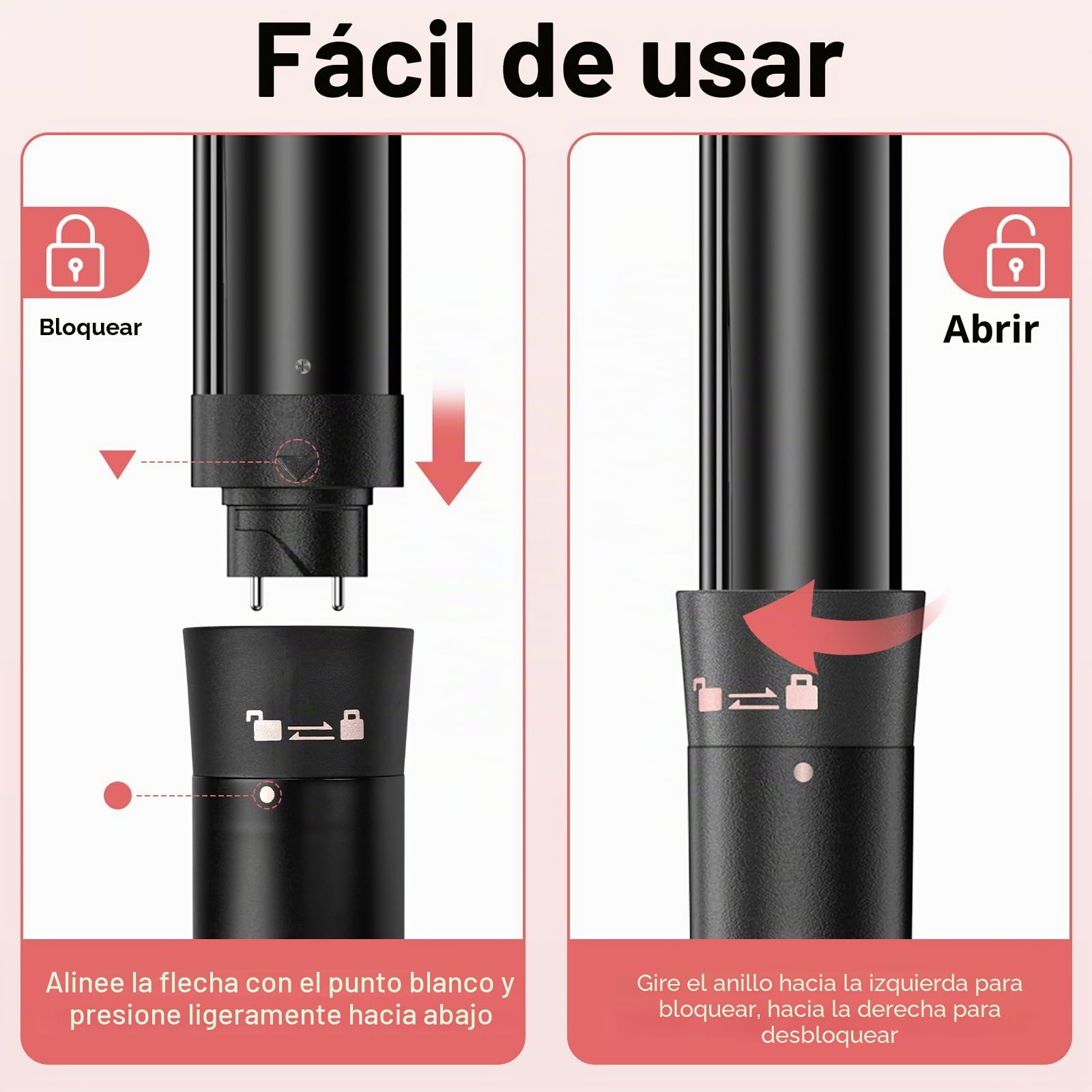 KYN Rizador de Pelo 5 en 1, 5 Tamaños de Ondas, Plancha de Pelo para Ondas, Temperatura Ajustable, PTC Cerámica, 30s Rápido Calentamiento, Ideal para Todo Tipo de Cabello
