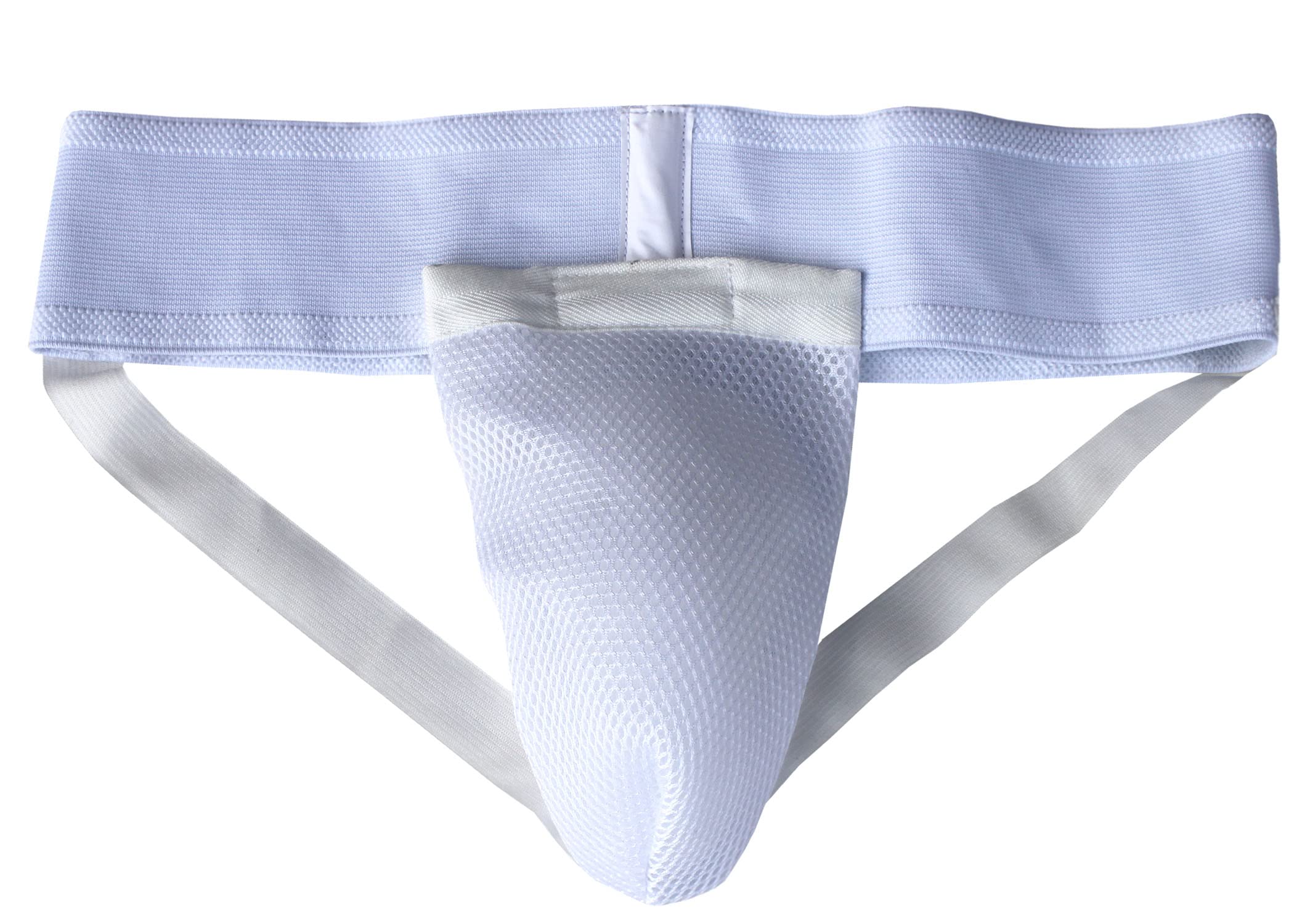 lisaro Protections basses pour homme - Blanc - Taille S-M-L-XL-XXL/« Allround » - Protection pour le sparring et la compétition dans les arts martiaux - Protection des testicules
