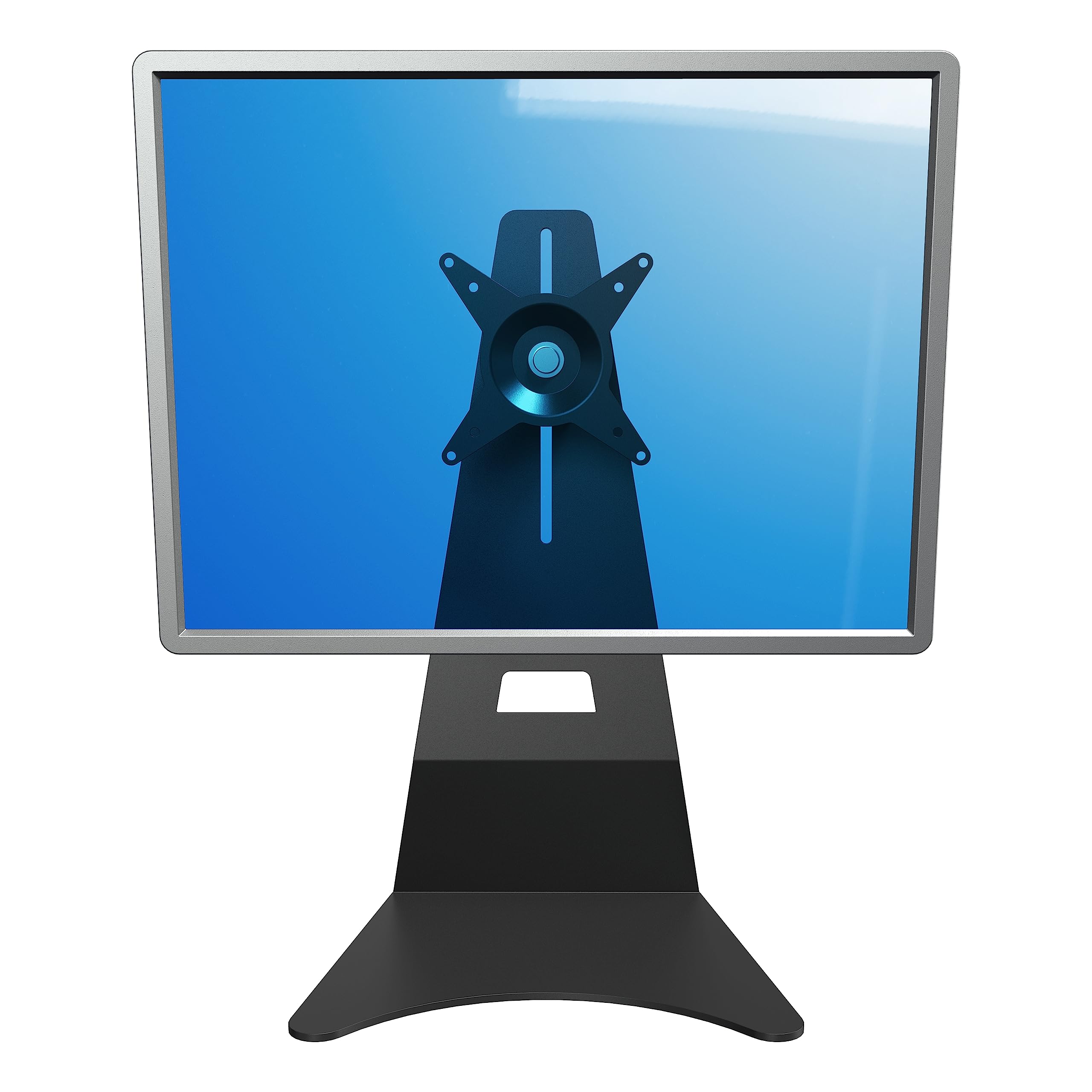 Dataflex Addit Piedistallo per Monitor 503 Nero, elevatore per schermo regolabile in altezza, supporto per monitor regolabile e ruotabile, per 1 schermo fino a 15 kg, compatibile con VESA MIS-D 75x75/100x100mm