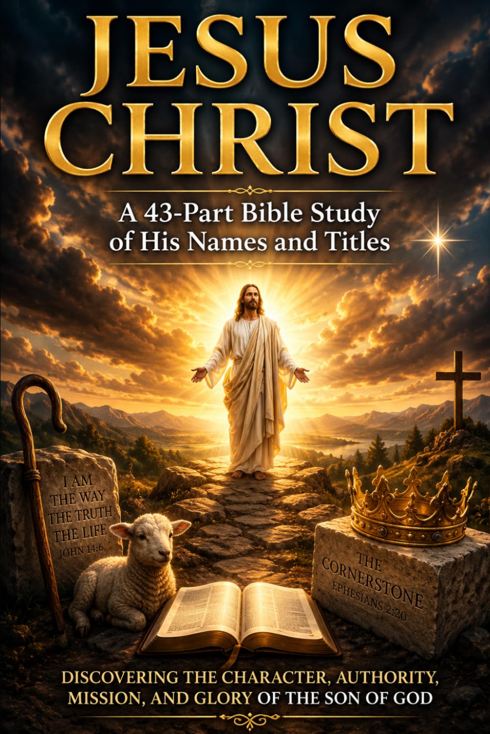 JESUS CHRIST: A 43-Part Bible Study of His Names and Titles: Discovering the Character, Authority, Mission, and Glory of the Son of God (NIV bible ... Spiritual Growth, and Bible Study Series)