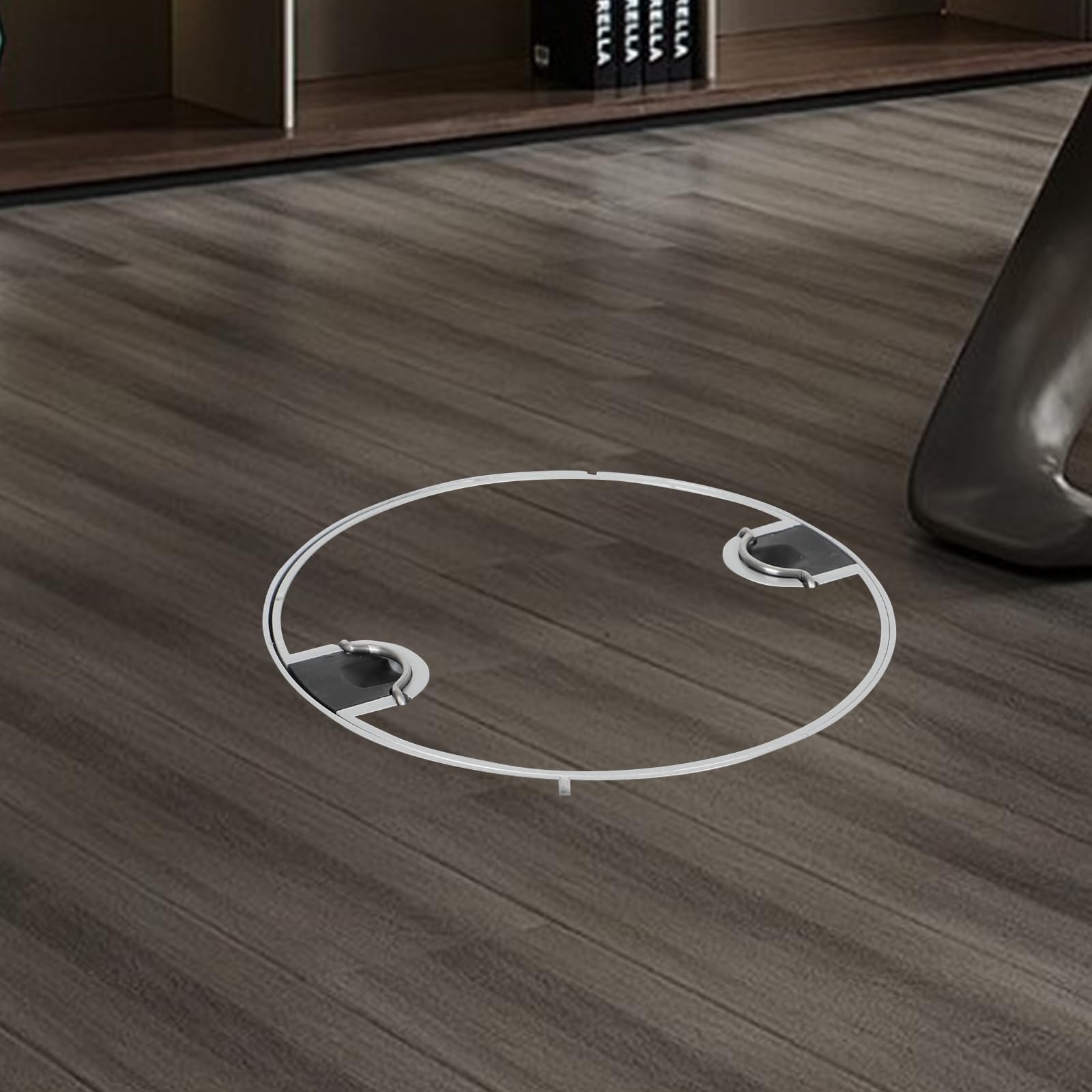 Presa da incasso in acciaio inox rotonda con copertura, presa da incasso a terra con 2 Schuko, 1 porta USB-A, 1 porta USB-C, 1 tipo C, 2 CTE6 per casa, hotel, scuola, ufficio, rete