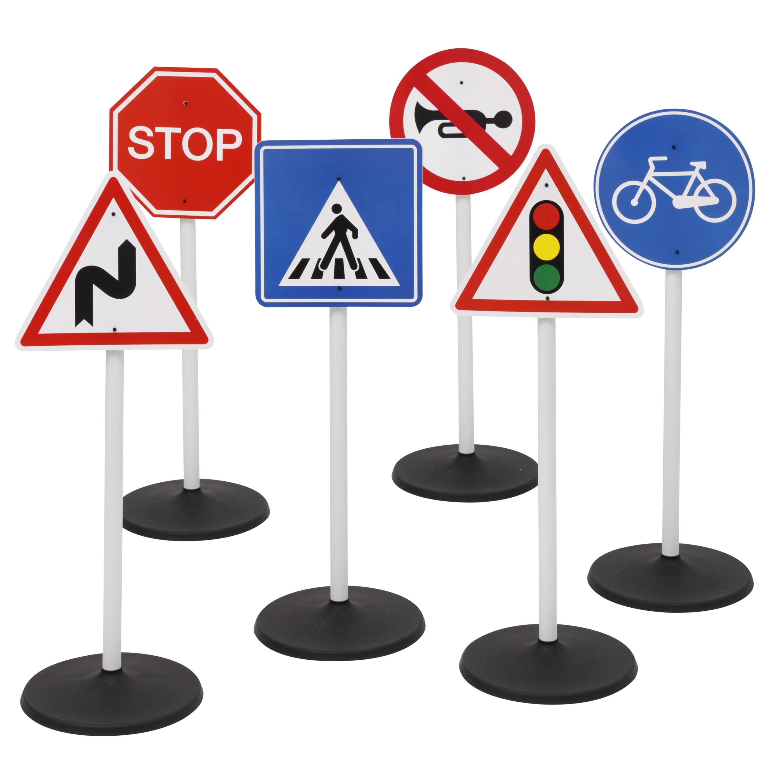 14 Mini Panneaux Signalisation BESTonZON - Jouet Éducatif ABS Pour Table De Sable - Modèles Réalistes
