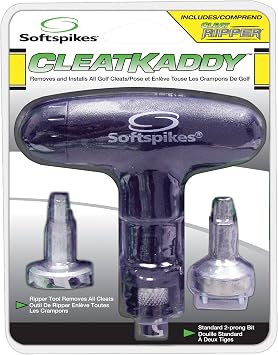 Softspikes Golf Cleat Kaddy - Attachments to Both Remove & Install Golf Spikes Quickly - Compatible with Any Insert System
