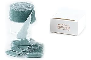 Dusty Blue Silk Velvet Ribbon 1.5" Frayed Edge for Vintage Crafts