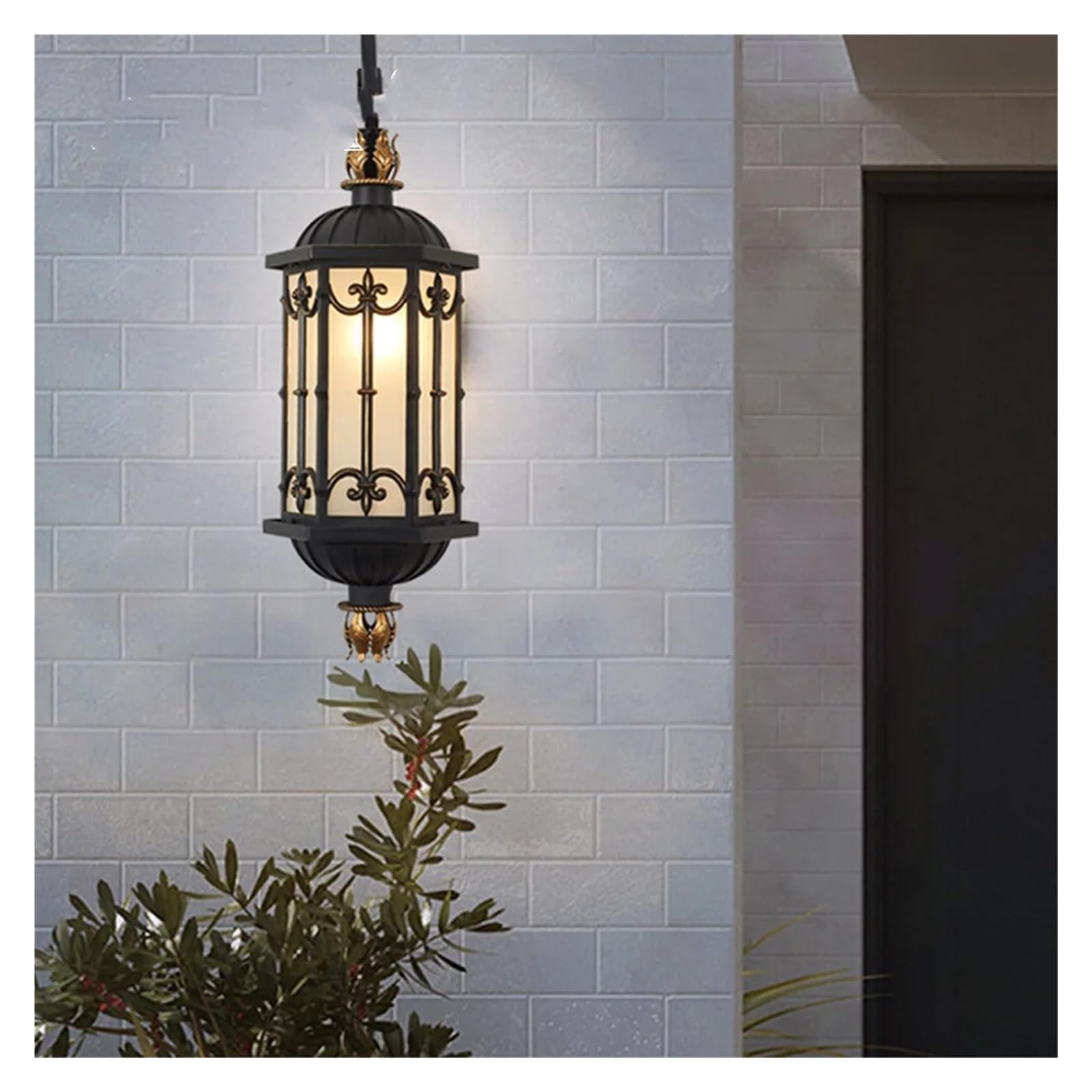 Grande Applique Murale d'extérieur Compatible avec façade de Maison, Porche, Villa, Jardin, Style Vintage, étanche et Luxueuse