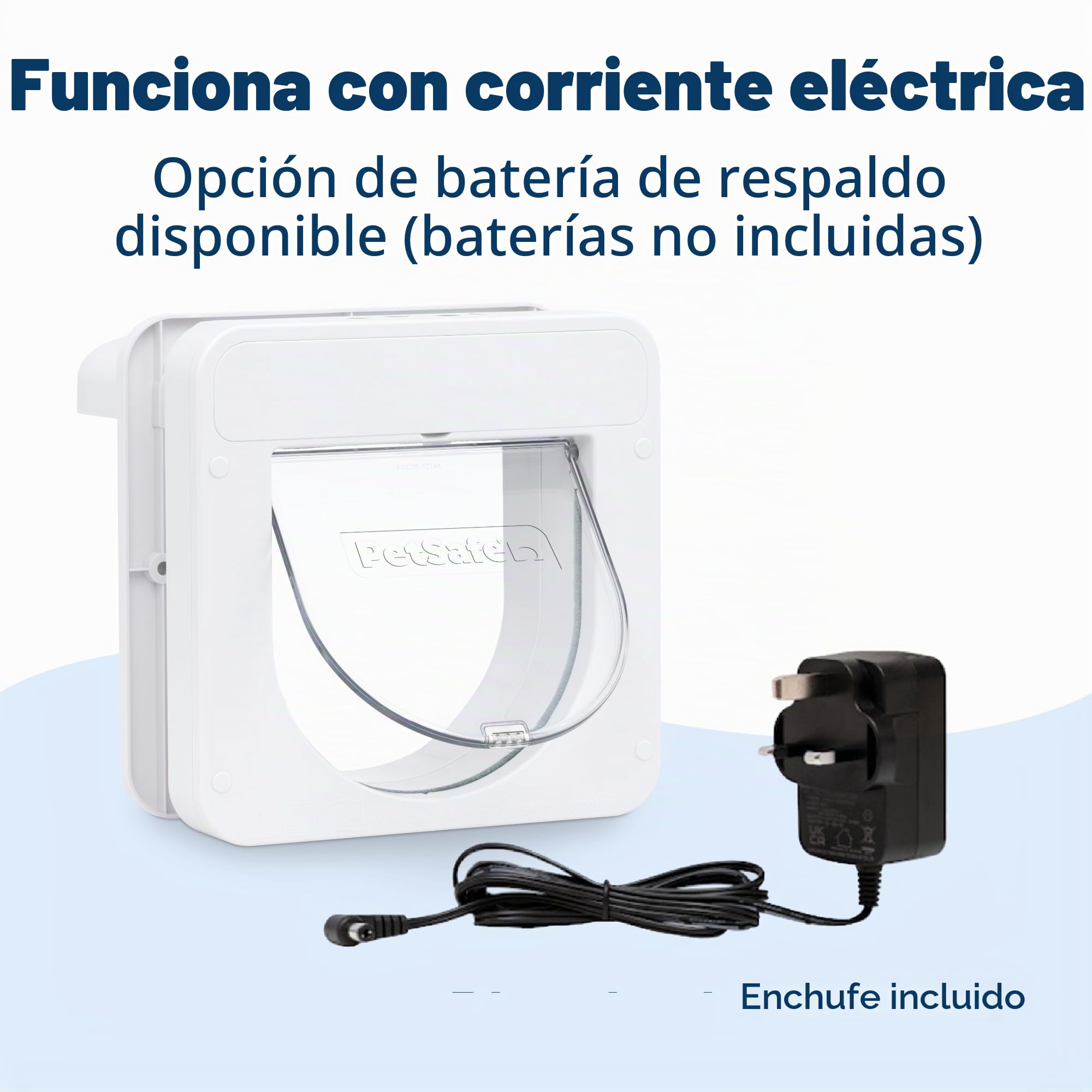 PetSafe Petporte - Gatera con Microchip, Puerta Inteligente para Gatos con Microchip, Acceso Selectivo - hasta 7kg