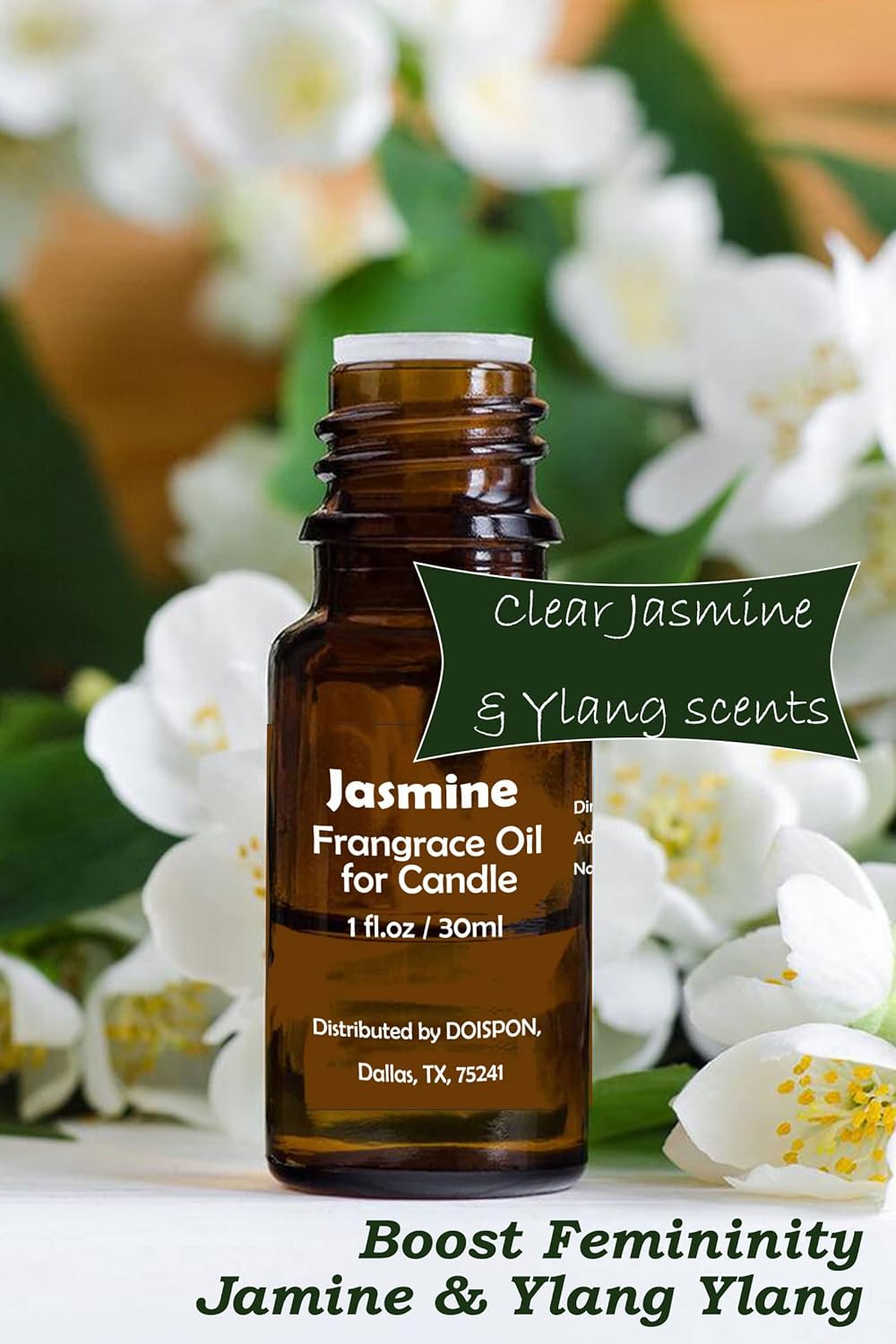 Candle Scents Made by Natural Essential Oil, Professional Fragrance for Making Scented Candle for Home Office Yard Garden, 1 fl.oz, Pack 3 (Lavender, Bug Away, Jasmine)