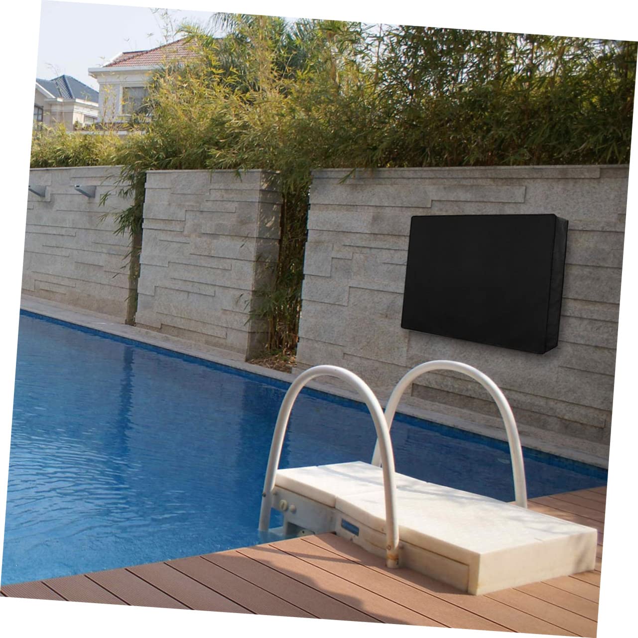 Copertura Rivestimento Inferiore Resistente alle Intemperie Tv Esterno 36-38 Pollici per con in Poliestere e Pvc, Protezione Schermo Sicura