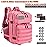 R.SASR Military Tactical Backpack 45L Large Tactical Backpack for Men, Hiking Rucksack With Bottle Holder (Pink)