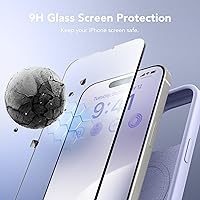 Vista 1307 de GONEZ Funda de silicona para iPhone 15 Pro Max, compatible con Magsafe, protector de cámara + protector de pantalla, forro de microfibra suave Negro