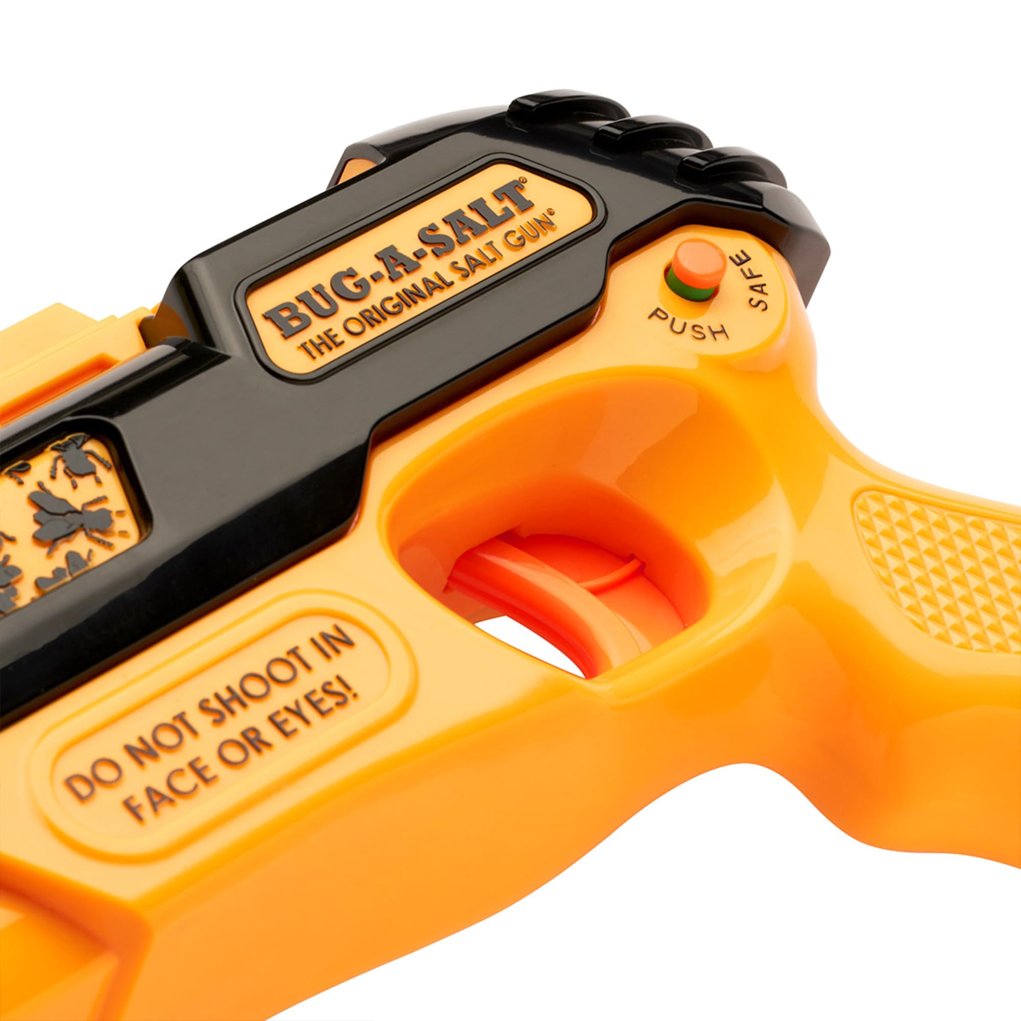 Bug-A-Salt 3.0 Orange Crush Edition, mit Tafelsalz füllbares Insektenabwehr-Gewehr für Fliegenjäger