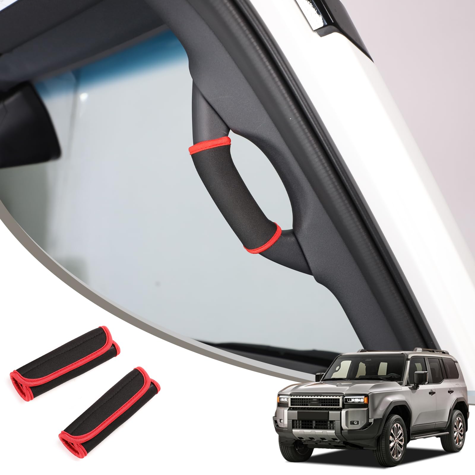 Amazon | CarProud Aピラーハンドルカバー 適用トヨタ新型プラド