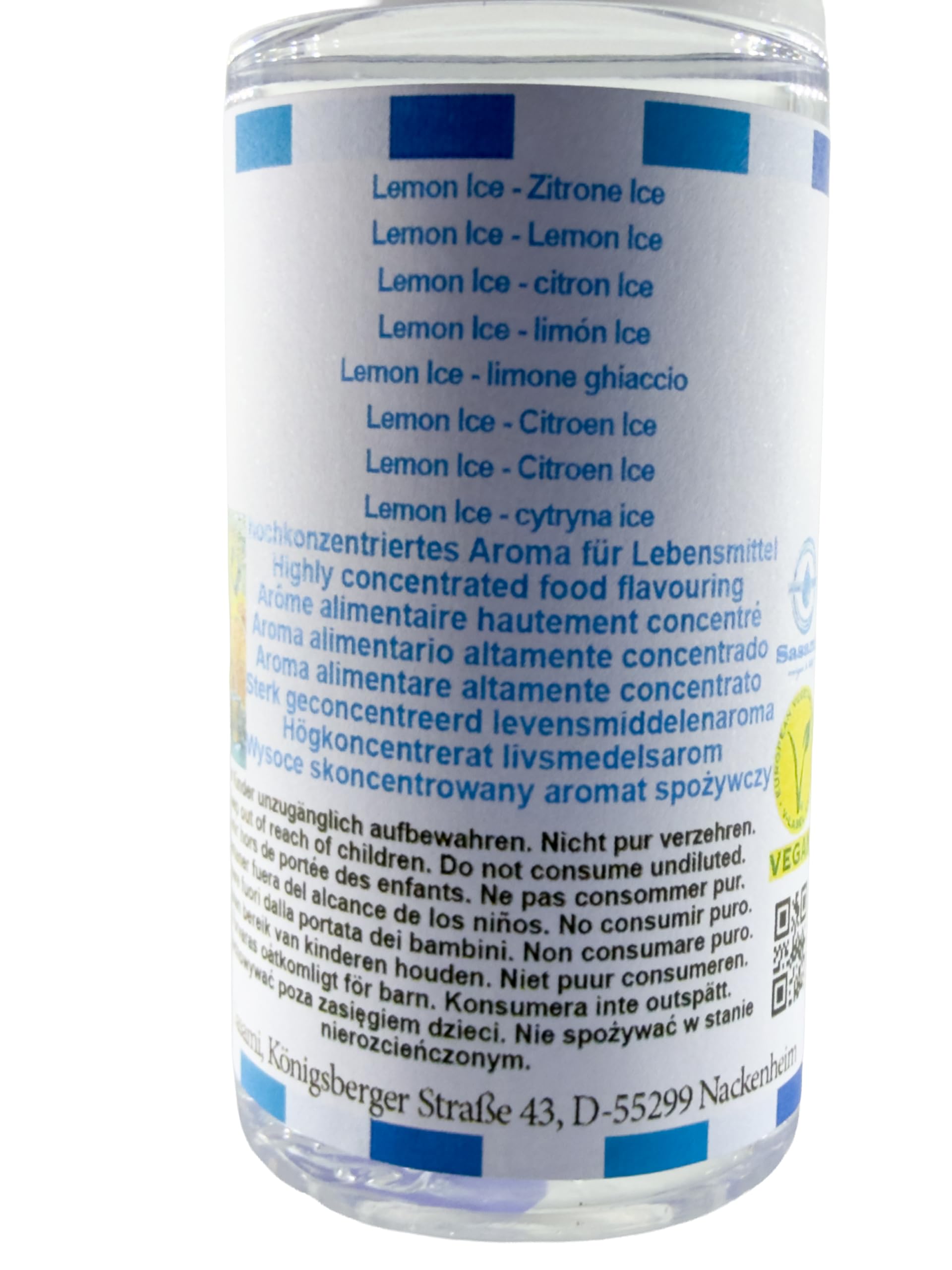 Lemon Ice - Zitrone Ice Aroma Konzentrat - Vegan - Sasami - 100ml