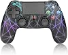 Rii Wireless Controller for PS4, Bluetooth PC Gaming Controller Gamepad with 6-axis detection system and dual motor vibration for PS4/Android/Windows