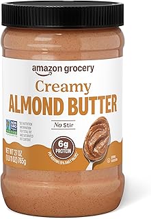 Amazon Grocery, Creamy Almond Butter, 27 Oz