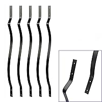 Vista 3 de Myard - Balaustres de hierro de alta resistencia de 32-1/4 pulgadas para muebles de barandilla de cubierta con tornillos para cercado de barandilla