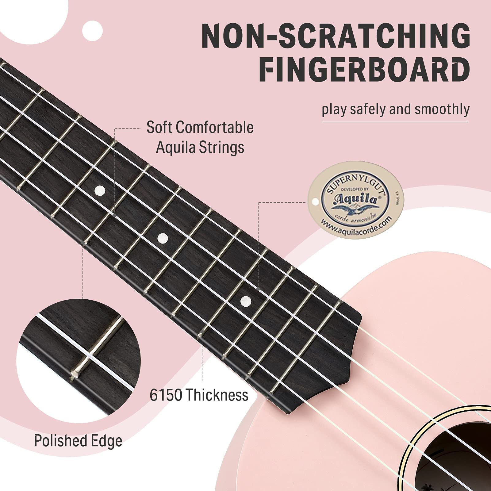 Ukulele Soprano Per Principianti Donner - Kit Completo Con Custodia, Accordatore E Cinturino - Foto 9