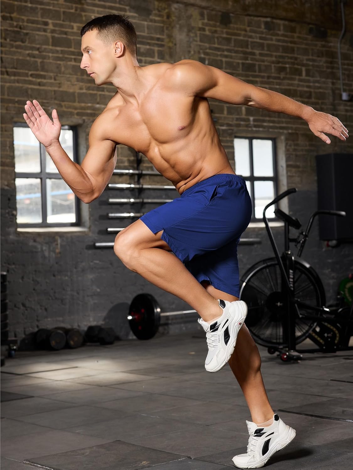 SILKWORLD Men's 2 in 1 Running Shorts 7" Workout Gym Athletic Shorts Quick Dry Lightweight Training Shorts with Pockets - Image 6