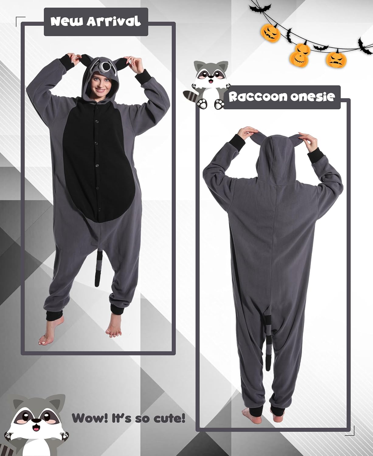 Onesie Adult Men One-Piece Pajama Animal Onesie For Adults Women
