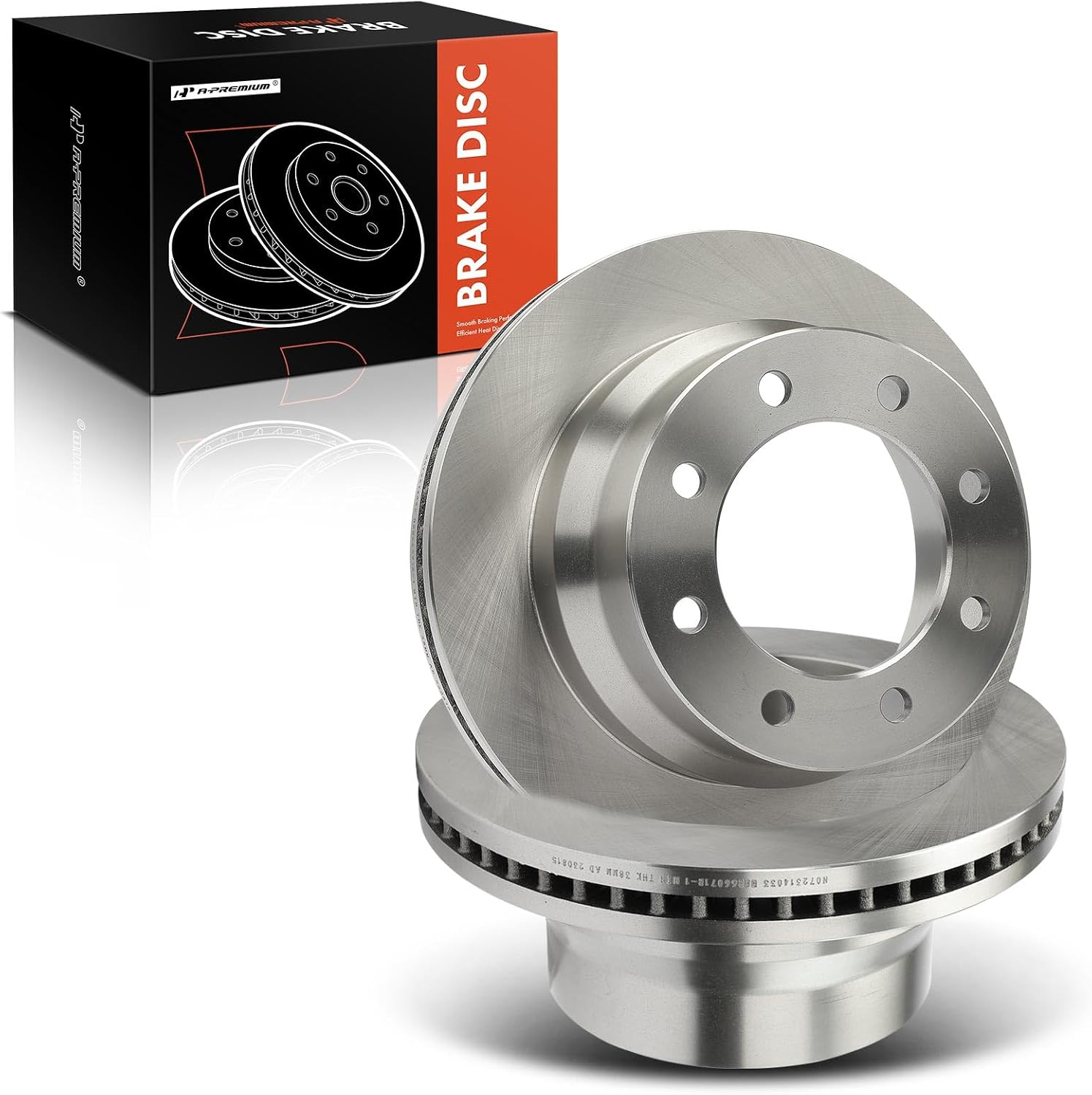 A-Premium 13.60 inch (345.5mm) Rear Vented Disc Brake Rotors Compatible with Select Chevrolet and GMC Models - Express 3500/4500 2009-2019, Express 3500 2020, Savana 3500/4500 2009-2019, 2-PC Set