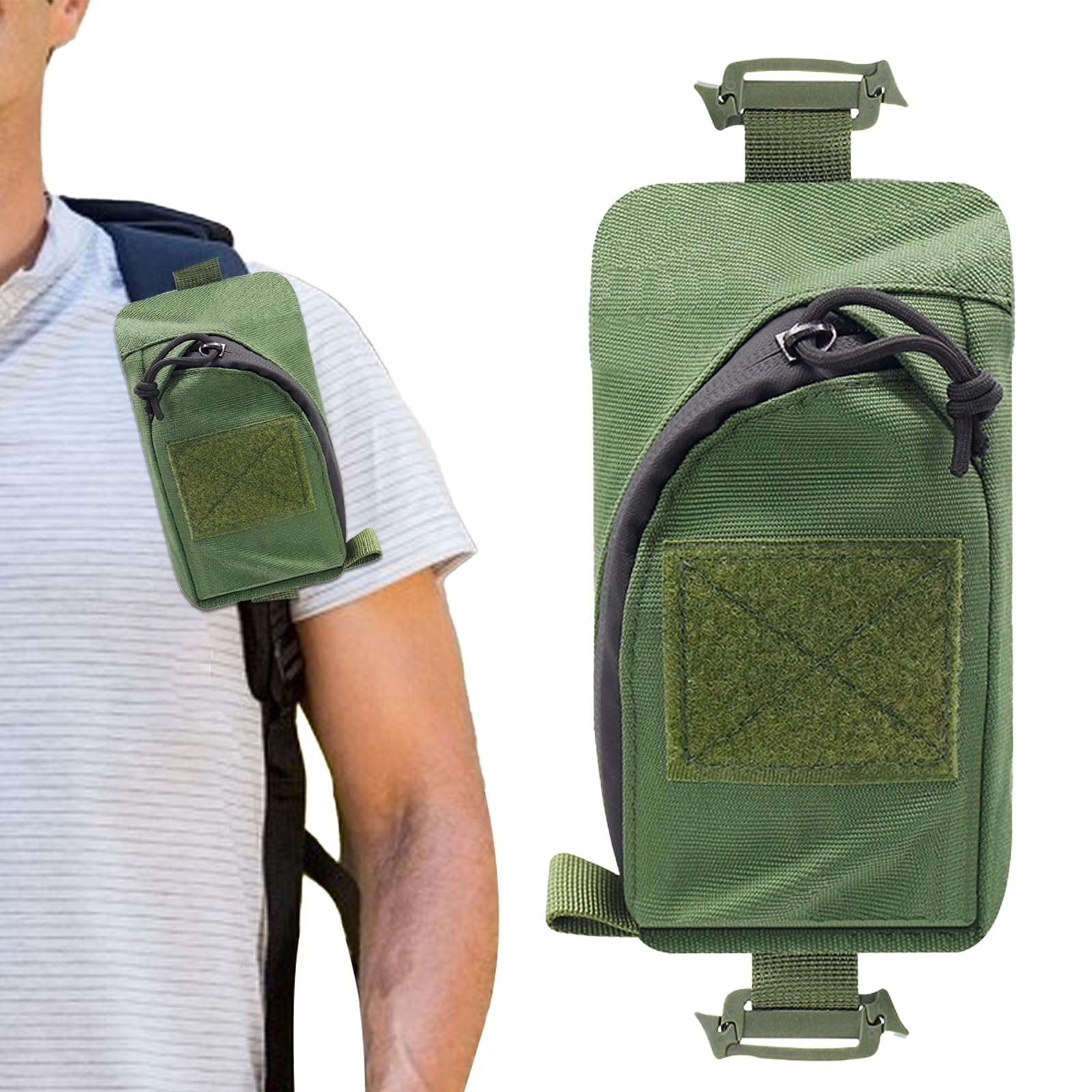 Amazon.co.jp: リュックに付けるポーチ 多機能ポーチ リュック ポーチ