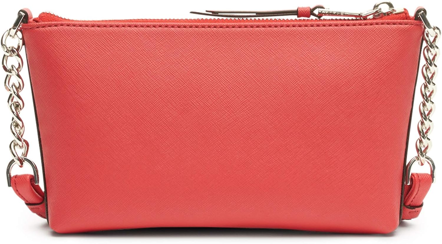 Calvin Klein Women's Hayden Key Item Saffiano Top Zip Chain Crossbody One Size Watermelon
