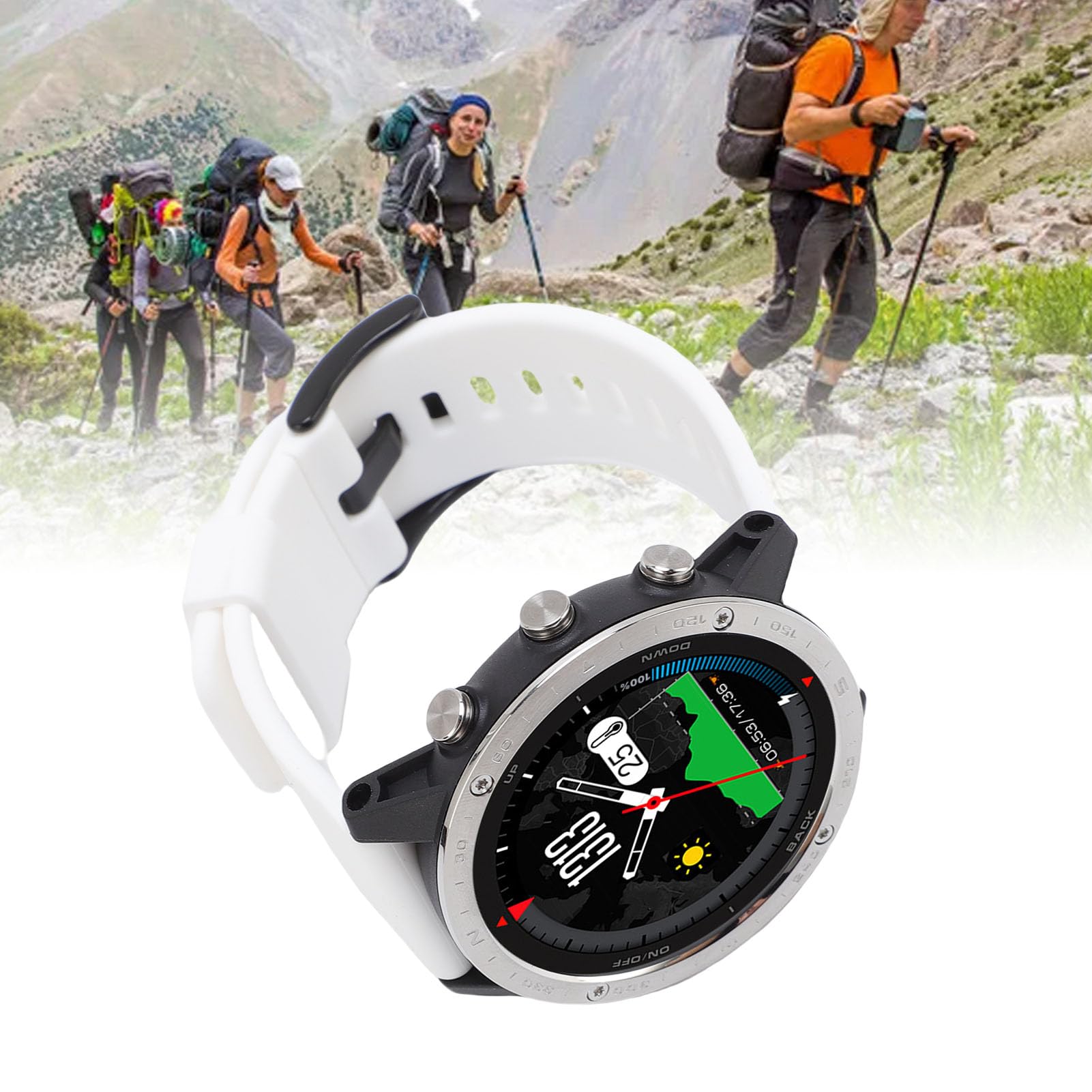 Drfeify Reloj de Buceo con Sensor de Profundidad | Clasificación de Agua de 50 M para Natación, Carcasa de Aleación de Ti, Notificaciones Inteligentes, Batería de Larga
