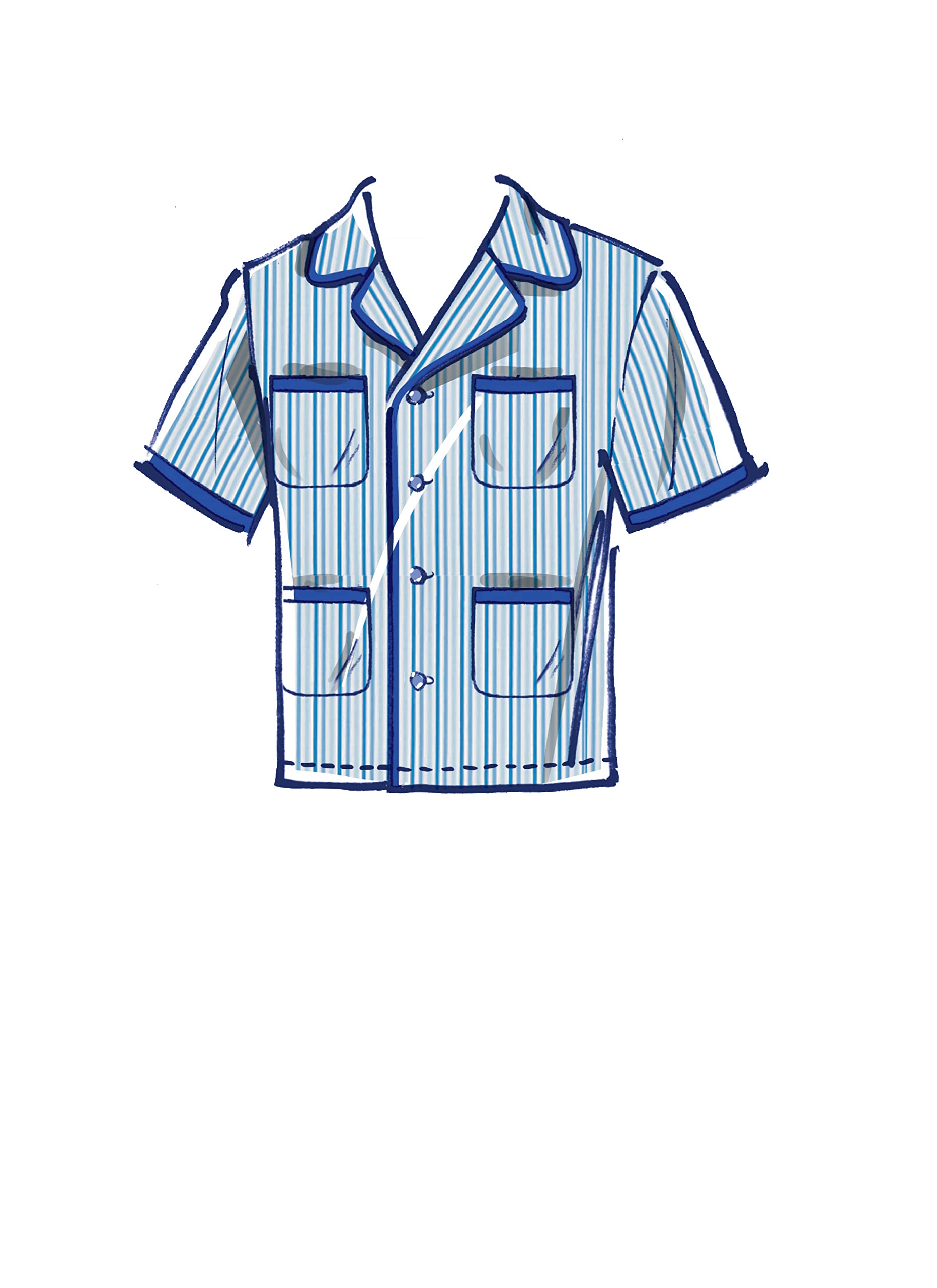 McCalls Sewing Pattern 8262 Pyjamas XN (X-XXL-XXXL) - Image 4