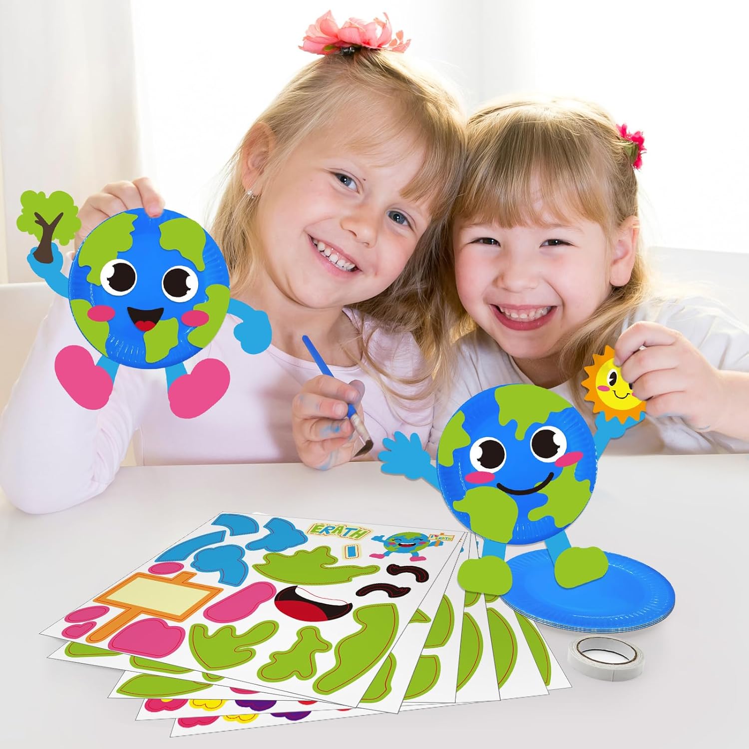 Cinrobiye 24 Set Earth Day Party Favors Crafts Kit，Save The Planet DIY Craft Kit for World Environment Day Arts and Crafts Goodie Bag Fillers Decorations Supplies for Classroom Save the Earth Party