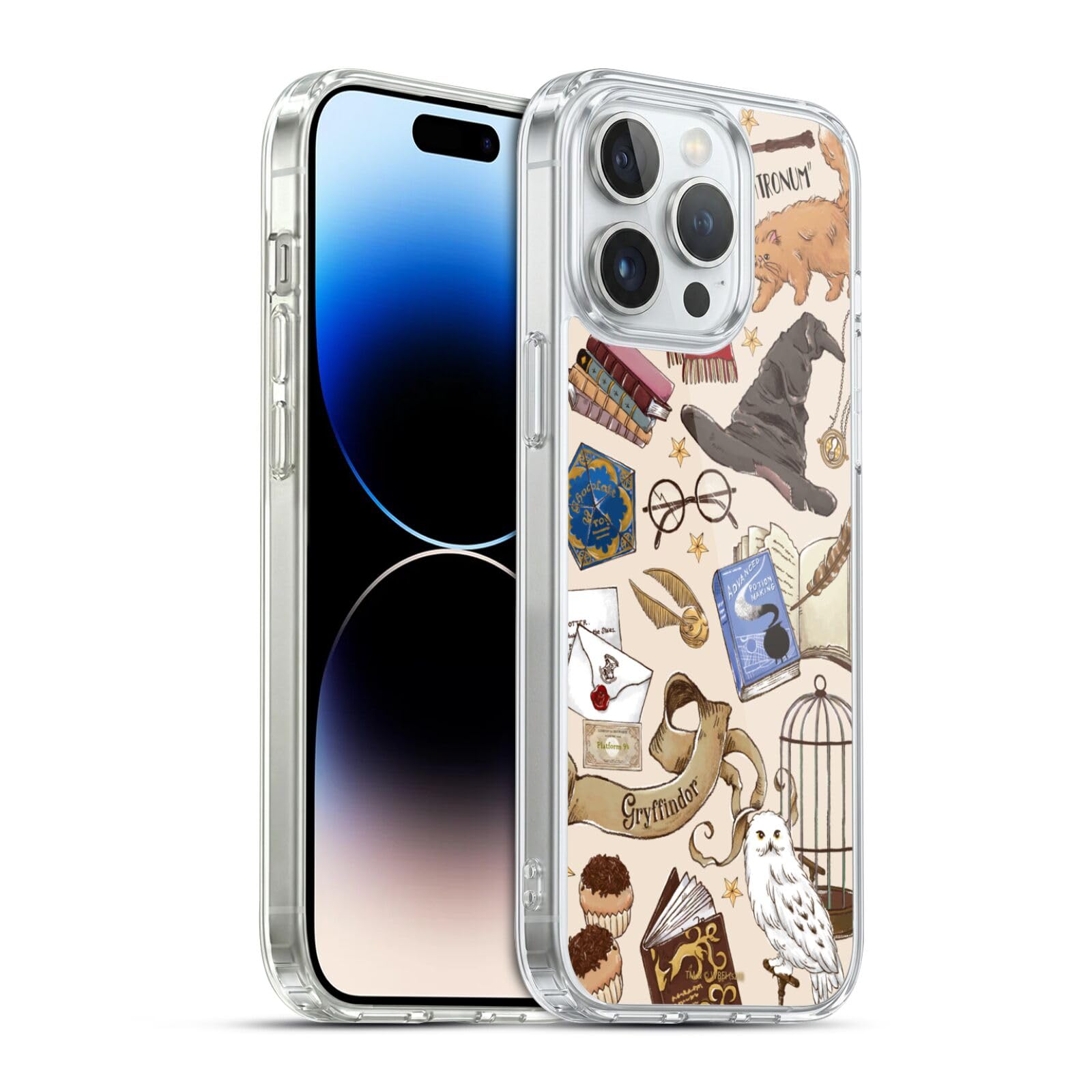 Head Case Designs Licenciado Oficialmente Harry Potter Patrón Luna Reliquias de la Muerte XXXVII Caso Funda de Gel Suave Compatible con Apple iPhone 12 / iPhone 12 Pro — view 43