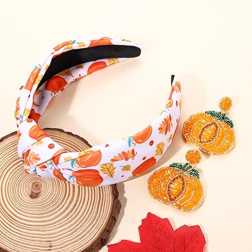 Miniatura 3 de Diadema de Halloween para mujer, accesorios de Halloween, espeluznante fantasma, calabaza, caramelo, maíz, diadema anudada, diadema gótica, diadema