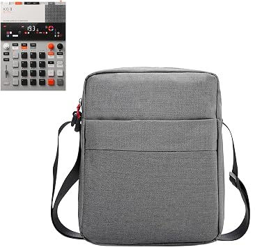 Teenage Engineering K.O.II Soft Bag, Splashproof Protective Pouch for EP-133 K.O II Sampler, Synthesizer, Drum Machine Pocket Adjustable Backpack Grey