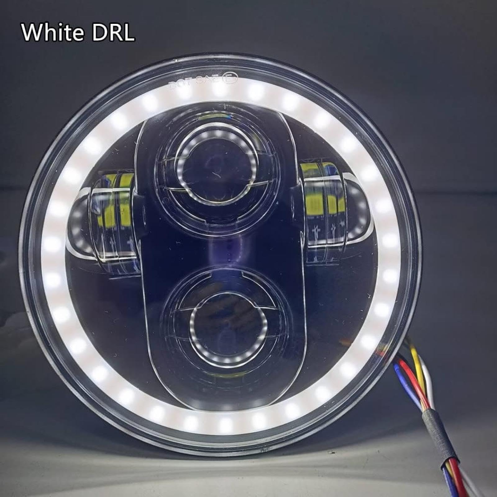Amazon.co.jp: バイクヘッドライト 5 3/4インチ 5.75インチ LED ヘッド