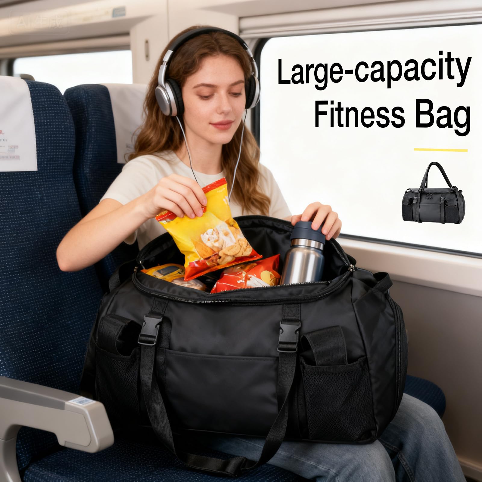 Borsa da Palestra Borsa Regolabile Con Grande Capacità