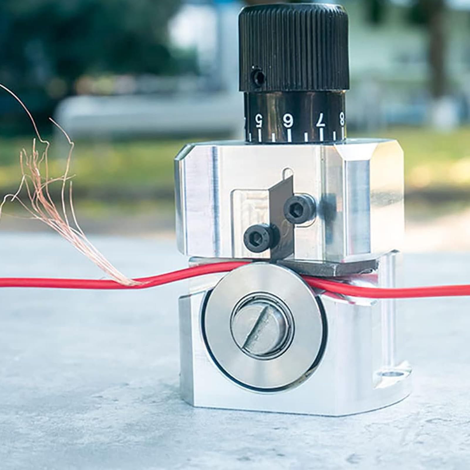 Máquina peladora de cables, 5 cortadores precisos, rueda de alimentación de