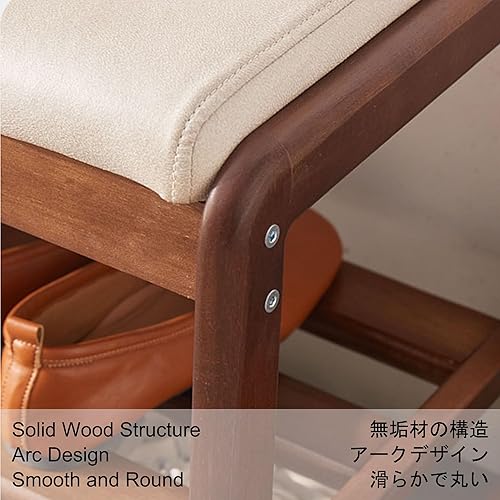 Miniatura 4 de Zapatero para armario, banco de entrada, banco de almacenamiento de zapatos, otomano con almacenamiento y asiento para sala de estar, banco para