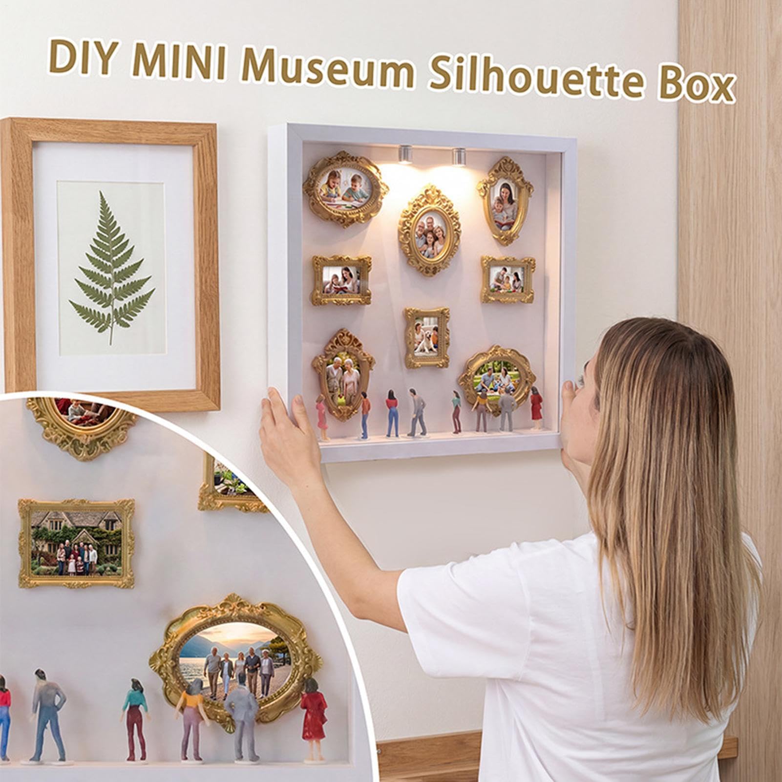 Générique Mini Musée Créatif DIY Coffret d'exposition de photos souvenirs