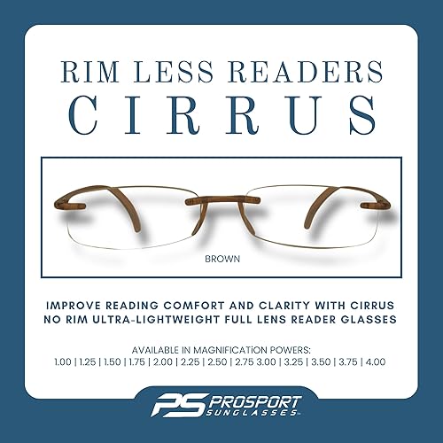 Miniatura 2 de proSPORT Gafas de lectura Rimless Full Lens Reader Ultra Ligero Flexible Hombres Mujeres