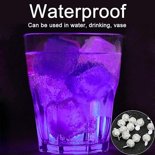 Miniatura 4 de JJGoo - 100 luces LED redondas para globo, impermeables, pequeñas luces con largo tiempo de espera para decoración de globos, linterna, huevos de